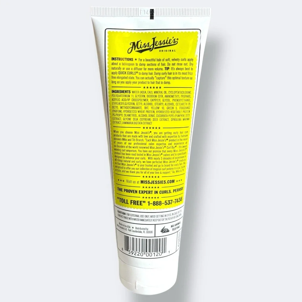 Miss Jessie's Quick Curls Lightweight Curl Cream‎ 8.5oz NEW